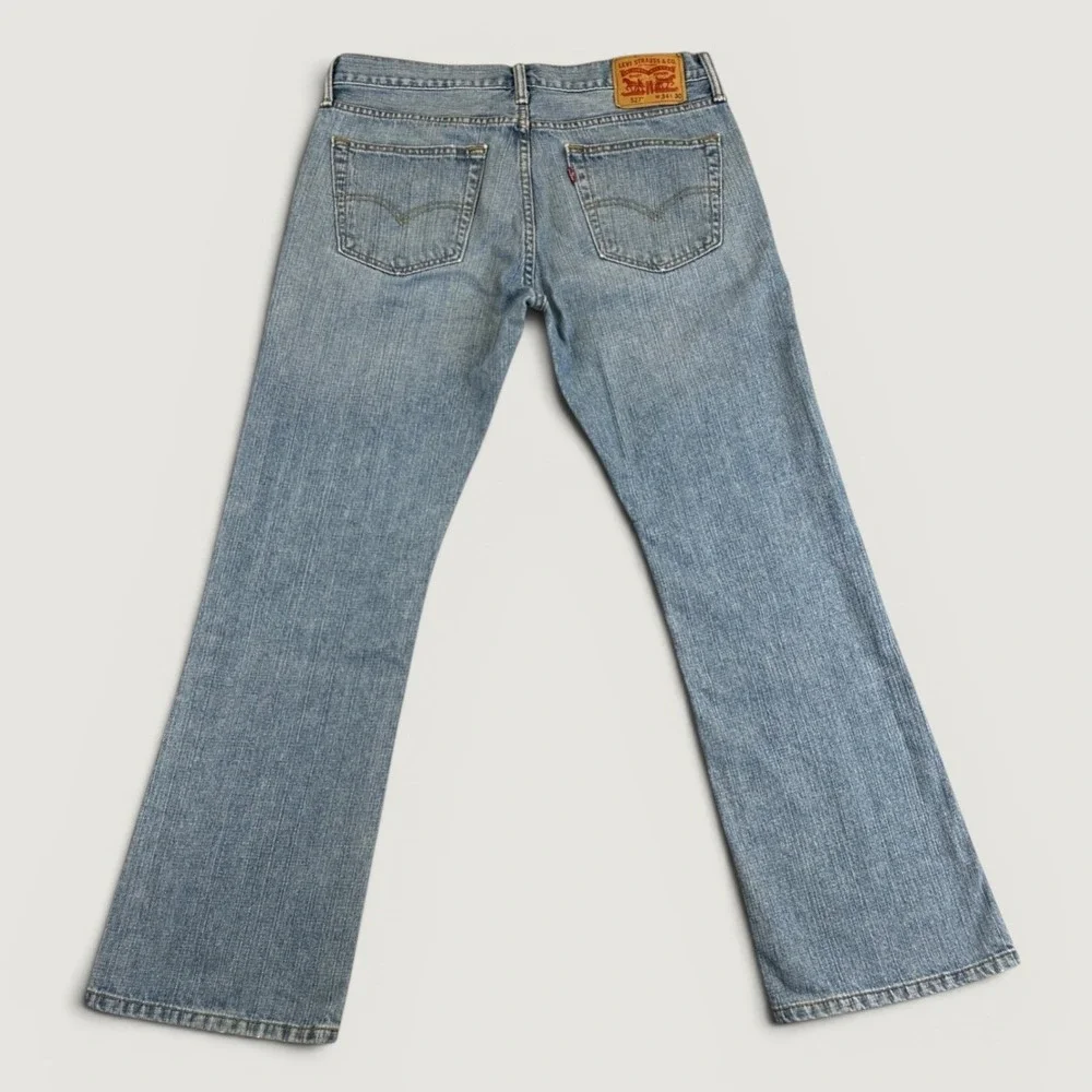 Levi's 527 Jeans Men 34x30 Blue Light Wash Slim Fit Bootcut